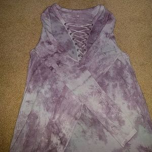 Tie die lace up NEVER WORN AMERICAN EAGLE